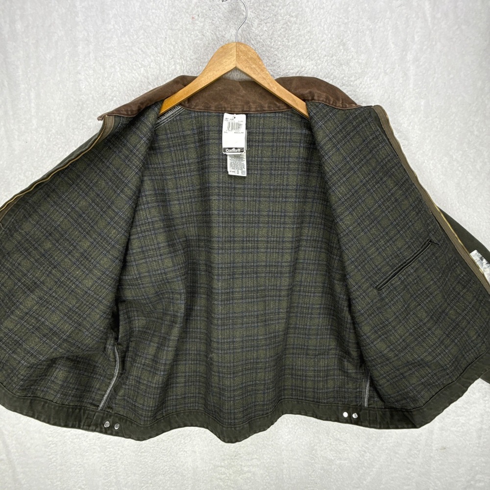 Carhartt Detroit Jacket Blanket Lined Mens 5XL J97 MOS Moss Green NWT NOS - Picture 3 of 16